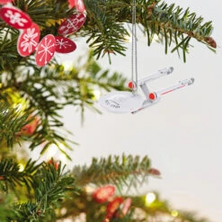 Hallmark Mini Star Trek™ U.S.S. Enterprise NCC-1701 Ornament, 0.035" -Ornament Shop Star Trek USS Enterprise Keepsake Ornament 1099QXM9327 02