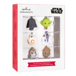 Mini Star Wars™ Shatterproof Hallmark Ornaments, Set Of 6 -Ornament Shop Star Wars Characters Miniature Christmas Ornaments Set of 6 2HCM6129 04