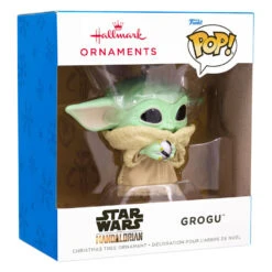 Star Wars: The Mandalorian™ Grogu™ Funko POP!® Hallmark Ornament -Ornament Shop Star Wars The Mandalorian Grogu Funko POP Christmas Ornament 3HCM1098 04