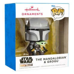 Star Wars The Mandalorian™ With Grogu™ Funko POP!® Hallmark Ornament -Ornament Shop Star Wars The Mandalorian With Grogu Funko POP Christmas Ornament 3HCM1103 04