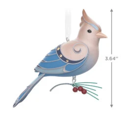 Hallmark The Beauty Of The Birds Leucistic Steller's Jay Ornament -Ornament Shop Stellers Jay Blue Bird Keepsake Ornament 1799QXE3307 03