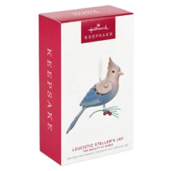 Hallmark The Beauty Of The Birds Leucistic Steller's Jay Ornament -Ornament Shop Stellers Jay Blue Bird Keepsake Ornament 1799QXE3307 04