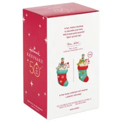 Hallmark Stocking Stuffers Surprise Mystery 2023 Exclusive Ornament -Ornament Shop Stocking With Mouse and Star Cookie Keepsake Ornament 1999QXC5619 06