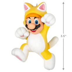 Hallmark Nintendo Super Mario™ Powered Up With Mario Cat Ornament -Ornament Shop Super Mario Cat Keepsake Ornament 1899QXR8199 03