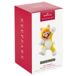 Hallmark Nintendo Super Mario™ Powered Up With Mario Cat Ornament -Ornament Shop Super Mario Cat Keepsake Ornament 1899QXR8199 04