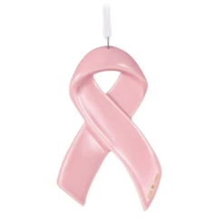 Hallmark Strength Within Pink Ribbon Porcelain Ornament Benefiting Susan G. Komen® -Ornament Shop Susan G Komen Pink Ribbon Keepsake Ornament 1999QXI7427 06