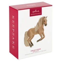 Hallmark Andalusian Dream Horse Ornament -Ornament Shop Tan Horse Keepsake Ornament 1799QGO2709 04