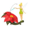 Hallmark Disney Tinker Bell Pixie-Dusted Poinsettia Ornament -Ornament Shop Tinker Bell on Flower Keepsake Ornament 2099QXD6637 01