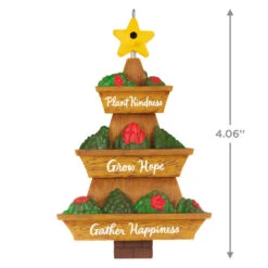 Hallmark Season's Gardenings Ornament -Ornament Shop TreeShaped Gardening Planter Keepsake Ornament 1899QGO2947 03