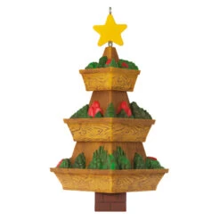 Hallmark Season's Gardenings Ornament -Ornament Shop TreeShaped Gardening Planter Keepsake Ornament 1899QGO2947 06