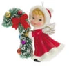 Hallmark Vintage Angel Porcelain Ornament -Ornament Shop Vintage Angel With Candy Cane Keepsake Ornament 2499QXT4127 01