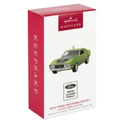 Hallmark Classic American Cars 1973 Ford Mustang Mach 1 2023 Metal Ornament -Ornament Shop Vintage Ford Mustang Car Keepsake Ornament 2199QXR8157 04