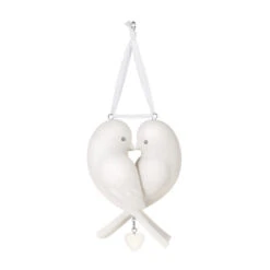 Hallmark Our Anniversary 2023 Porcelain Ornament -Ornament Shop White Love Birds Anniversary Keepsake Ornament 1999QHX3069 06