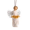 Willow Tree Sunshine Angel Ornament, 4" H -Ornament Shop Willow Tree Angel Sunflowers Ornament 28095 01