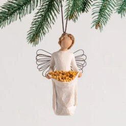 Willow Tree Sunshine Angel Ornament, 4" H -Ornament Shop Willow Tree Angel Sunflowers Ornament 28095 02