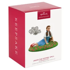 Hallmark The Wizard Of Oz™ Under The Poppies' Spell Ornament -Ornament Shop Wizard of Oz Dorothy in Poppies Keepsake Ornament 2199QXI6107 04