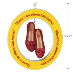 Hallmark The Wizard Of Oz™ There's No Place Like Home™ Porcelain Ornament -Ornament Shop Yellow Brick Road Ruby Slippers Keepsake Ornament 2999QXI6297 03