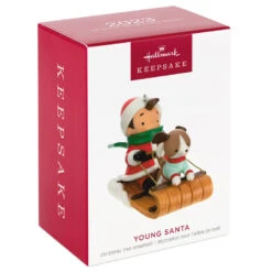 Hallmark Young Santa Ornament 11 Hallmark Young Santa Ornament -Ornament Shop Young Santa With Dog Keepsake Ornament 2199QXR8117 04